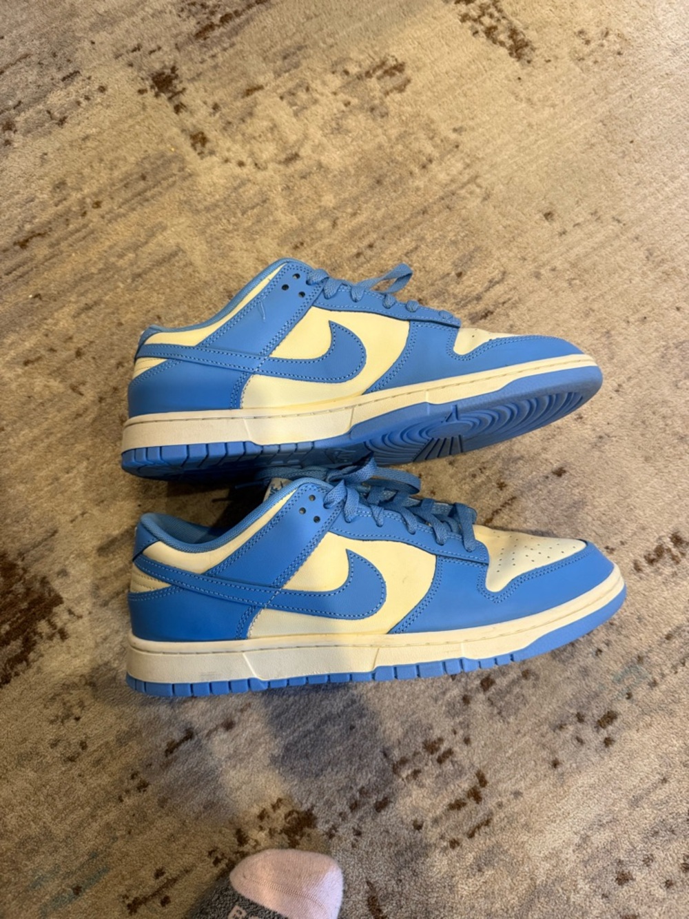 Nike Low-Top Sneakers in Light Blue and Cream